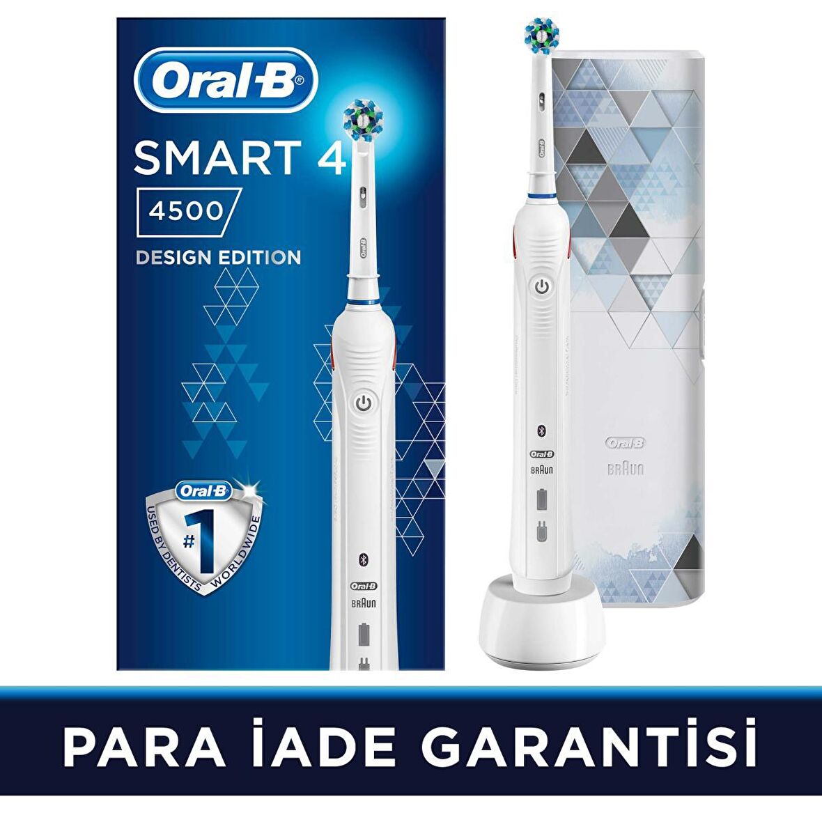 Oral-B Smart 4 4500 Cross Action Bluetoothlu Şarjlı Diş Fırçası